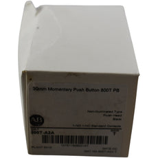 NEW Allen-Bradley 800T-A2A Push Button 30mm Momentary Black Flush Head 1NO 1NC