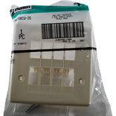 NEW Panduit MFPD8IW-2G MOD-COM Faceplate 8 Dual Module Spaces Double Gang