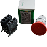 NEW Schneider Electric XB4BS8444 Emergency Stop Switch 40mm Turn Release 2NC
