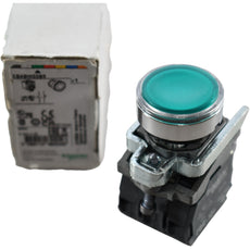 NEW Schneider Harmony XB4BW33B5 Illuminated Push Button Green 24V LED 1NO 1NC