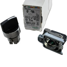 NEW Schneider Harmony XB4BD21 2-Position Selector Switch Black 1NO 22mm Metal