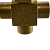 NEW Swagelok B-45XF8 Brass 3-Way Ball Valve 1/2 FNPT 1500 PSI 40 Series Switching