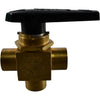 NEW Swagelok B-45XF8 Brass 3-Way Ball Valve 1/2 FNPT 1500 PSI 40 Series Switching