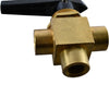 NEW Swagelok B-45XF8 Brass 3-Way Ball Valve 1/2 FNPT 1500 PSI 40 Series Switching