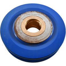 NEW 236-12G6213R1 Wire Rope Pulley Sheave Bronze Bushing Blue Painted Steel