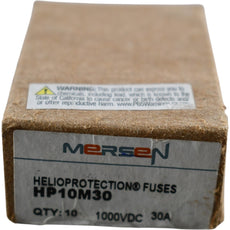 Pack of 10 NEW Mersen HP10M30 HelioProtection 30A 1000VDC Solar Fuse