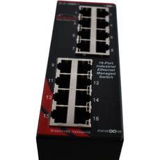 NEW Sixnet SLX-16MS-1 Red Lion 16 Port Industrial Managed Ethernet Switch 24VDC