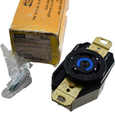 NEW Hubbell HBL2620 Twist-Lock Receptacle 30A 250V 2P 3W NEMA L6-30R Outlet Box