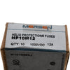 NEW Pack of 10 Mersen HP10M12 Photovoltaic Fuse 12A 1000VDC Helio Protection