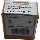 NEW Pack of 10 Mersen HP10M12 Photovoltaic Fuse 12A 1000VDC Helio Protection