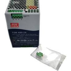 NEW Mean Well TDR-480-24 Industrial DIN Rail Power Supply 24VDC 20A 480W 3-Phase PLC