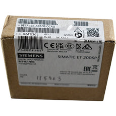 NEW Siemens 6ES7136-6BA01-0CA0 SIMATIC ET 200SP F-DI 8x24VDC HF Module