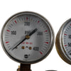 Rexarc 3070B Hydrogen Dual Gauge Gas Pressure Regulator 400 PSI 4000 PSI