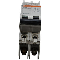 Merlin Gerin 24445 Multi 9 C60 C4A Miniature Circuit Breaker 2P 4A 480Y/277V