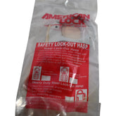 NEW American Lock AL0802 Safety Lockout Hasp 1-1/2in Jaw 6-Padlock Red Steel