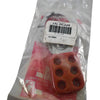 NEW American Lock AL0802 Safety Lockout Hasp 1-1/2in Jaw 6-Padlock Red Steel