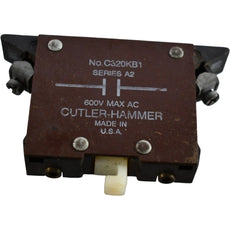 Eaton Cutler Hammer C320KB1 Series A2 Auxiliary Contact Block 1 NO 600V Max AC