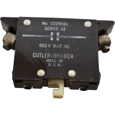 Eaton Cutler-Hammer C320KB1 Auxiliary Contact Block Series A2 600V N.O.