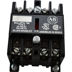 Allen Bradley Bulletin 700 Type N AC Control Relay 4 NO Contacts