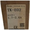 NEW Fuji Electric TK-E02 Thermal Overload Relay 1.7-2.6A TK22EW-N