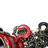 Chester Hoist 130-1 Zephyr 1 Ton Manual Hand Chain Hoist Steel Hooks USA