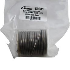 NEW Nordson S0081 AIM Sn63/Pb37 Solid Wire Solder .125 Dia 1 LB Spool Leaded