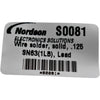 NEW Nordson S0081 AIM Sn63/Pb37 Solid Wire Solder .125 Dia 1 LB Spool Leaded