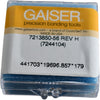 NEW Gaiser CoorsTek 7213850-56 Precision Bonding Tool Nozzle C-Type 7244104 Rev H