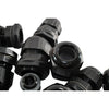 Mixed Lot of NEW Bimed Black Nylon Cable Glands Strain Relief Cord Grips