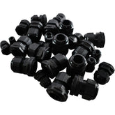 Mixed Lot of NEW Bimed Black Nylon Cable Glands Strain Relief Cord Grips