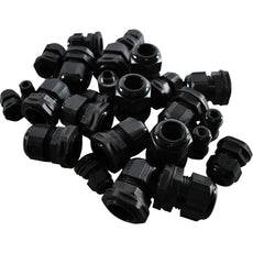 Mixed Lot of NEW Bimed Black Nylon Cable Glands Strain Relief Cord Grips