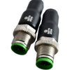 NEW Lot of 2 Murrelektronik 332779 M12 4-Pole Coding Jumper Plug 87218