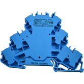 NEW Wago 2002-3204 TOPJOB S Triple-Deck DIN Rail Terminal Block 24A Blue