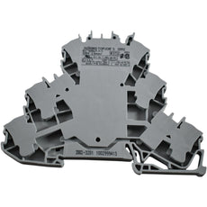 NEW Wago 2002-3201 TOPJOB S Triple-Deck DIN Rail Terminal Block 24A Gray