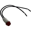 Red Panel Mount Indicator Light Assembly 2 Wire Leads Panel Indicator