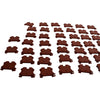 Lot of 60 NEW Allen Bradley 1492-J4-BR Brown IEC Terminal Block 4mm 35A 600V DIN Rail