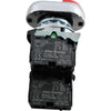 NEW Allen-Bradley 800FM Dual Push Button Switch Green I Red O With Contact Block