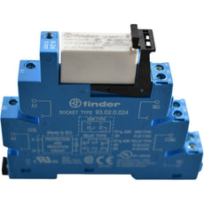 NEW Finder 41.52.9.024.0010 Relay With 93.02.0.024 Socket 24VDC 8A DIN Rail