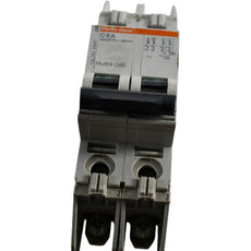 Merlin Gerin 24447 Multi 9 C60 C6A 2-Pole Circuit Breaker 480Y/277V DIN Rail