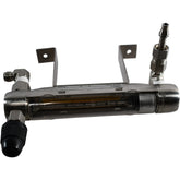 Wallace & Tiernan NPXG-142 Glass Tube Rotameter Flow Meter 200 PSI Stainless