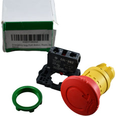 NEW Schneider Electric XB5AS8445 Harmony E-Stop Mushroom Push Button 40mm 22mm Plastic
