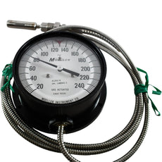 Moeller Instrument 41202-4 Remote Reading Gas Actuated Thermometer 20-240 F 4.5''