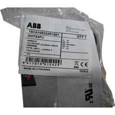 NEW ABB OHYS2PJ 1SCA105322R1001 Selector Handle Red Yellow NEMA 1 3R 12 IP65