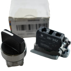 NEW Schneider XB4BD21 Harmony 22mm 2-Position Selector Switch Black 1NO Metal