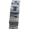 NEW Eaton WMZS1C15 Circuit Breaker 1 Pole 15A 277V 10kA Type C UL1077 MCB