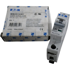 NEW Eaton WMZS1C63 Circuit Breaker 1 Pole 63A 277V 5kA Type C UL1077 MCB