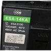 NEW IEM ESA3100 Circuit Breaker 3 Pole 100A 480V ESA-14KA 14kA 40C