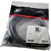 NEW Kramer C-DP-6 DisplayPort Male to Male Cable 4K 6ft 1.8m 97-0617006