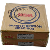 NEW Pair NSK 7014CTRDULP4Y Angular Contact Bearings 70x110x20mm Duplex Pair