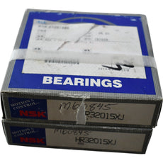 Lot of 2 NEW NSK HR32015XJ Tapered Roller Bearing Cone & Cup 75x115x25mm
